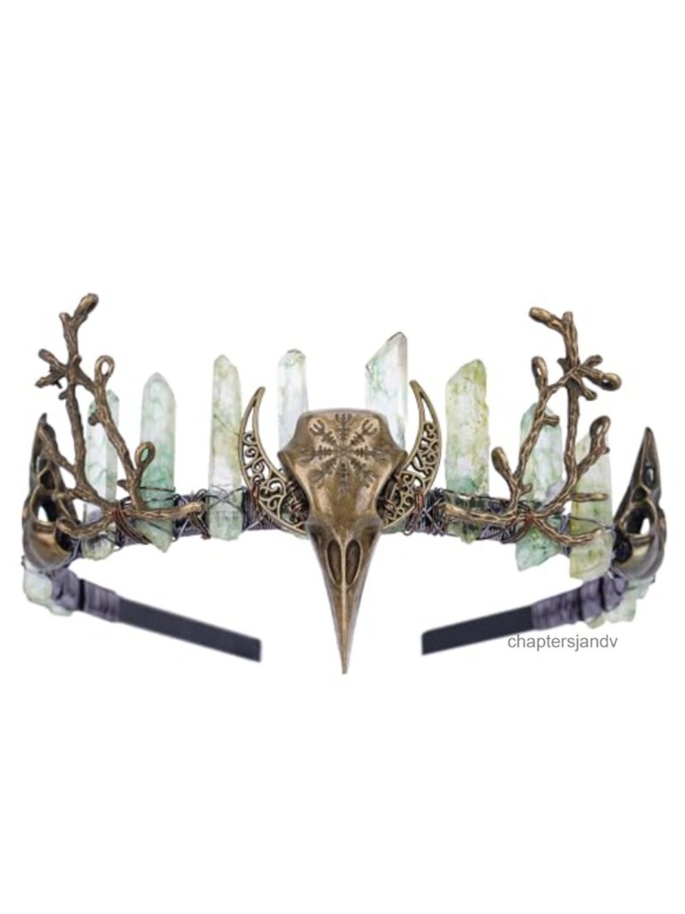 Handmade Raw Crystal Tiara Headband Wire Wrapped Crown